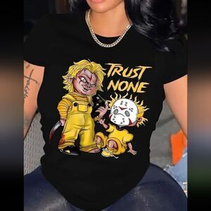 "Trust None" Graffic Chucky Tshirt